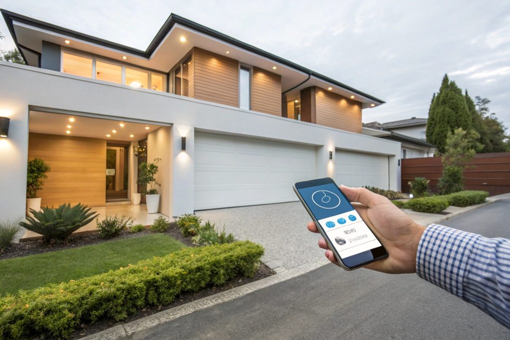 Smart home integration with roller door system in Western Sydney