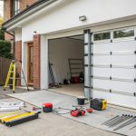 Professional installation of insulated garage door with various insulation materials in Liverpool home