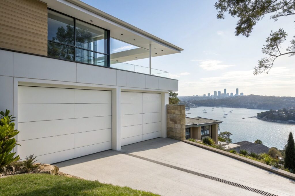 Premium garage door installation North Sydney harbourside home