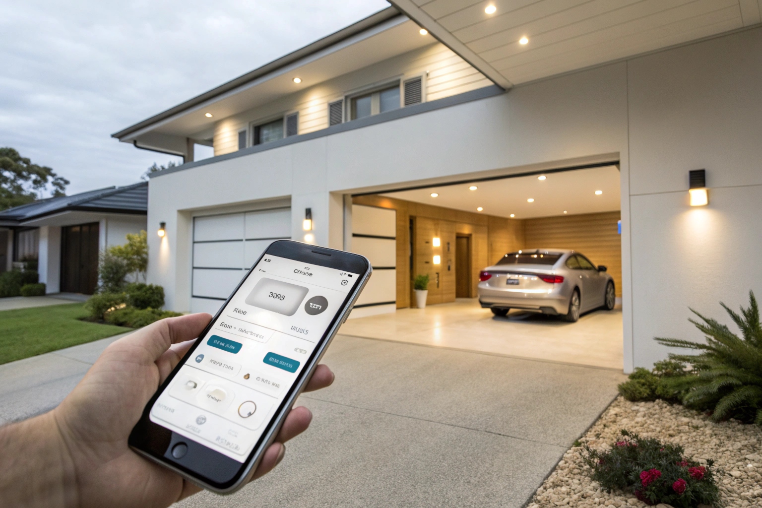 Smart garage door system with app control for Willoughby North Shore properties